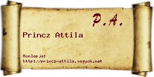 Princz Attila névjegykártya